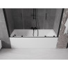 Mexen Velar Дуо параван за вана, 2-крилен раздвижен 180 x 150 см, прозрачен,