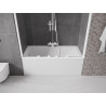 Mexen Velar Дуо вана параван 2-крилен плъзгащ се 150 x 150 см, прозрачен, бял