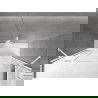 Mexen Velar Duo параван за баня с две крила, плъзгащ се 180 x 150 cm, прозрачен, бял - 896-180-000-02-20