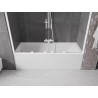 Mexen Velar Дуо параван за вана с 2 плъзгащи се крила 170 x 150 см, прозрачен, бял