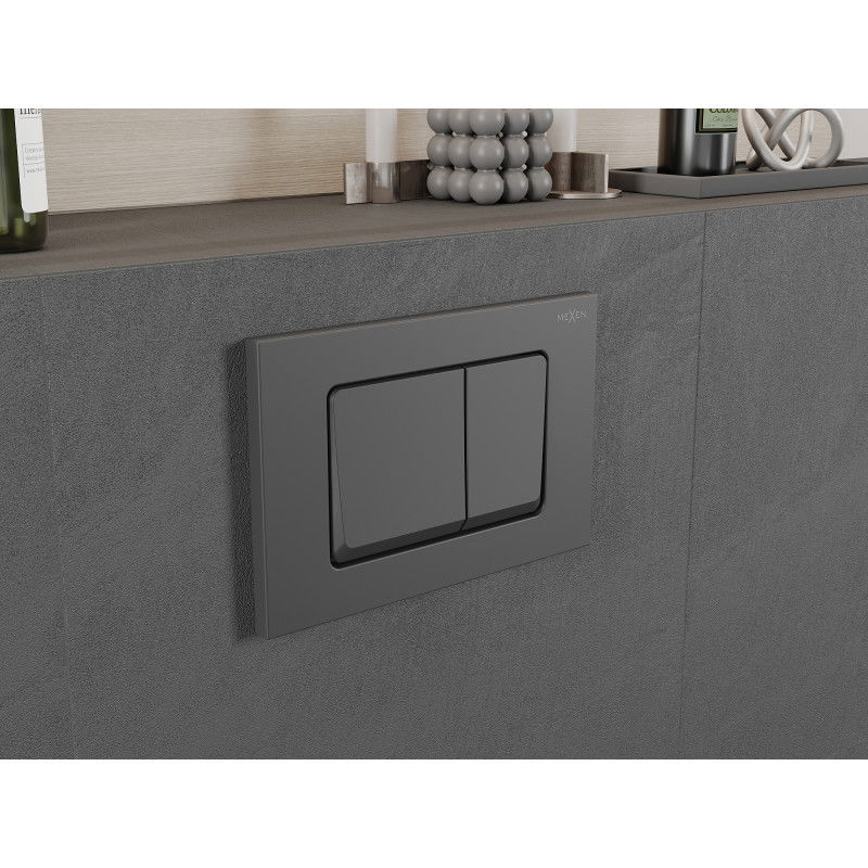 Mexen Fenix 10 XS бутон за промиване, gun gray - 601066