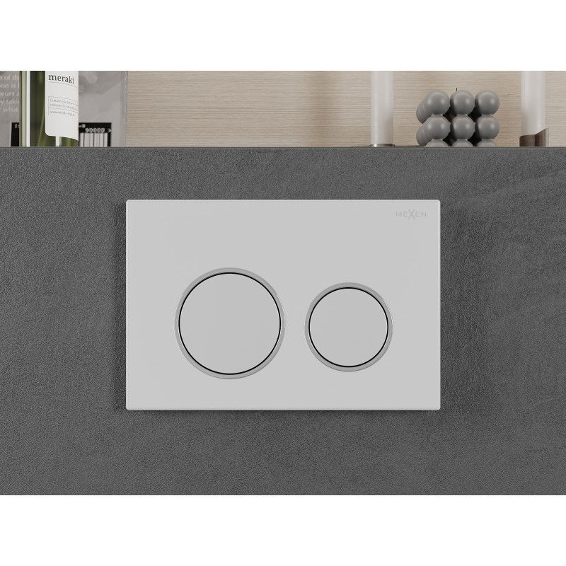 Mexen Fenix 07 XS бутон за промиване, бял матов - 600720