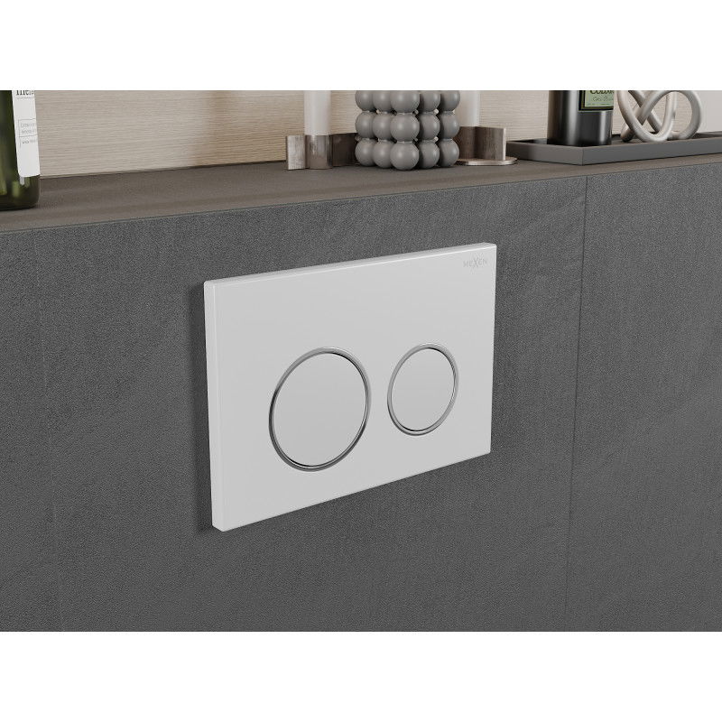 Mexen Fenix 07 XS бутон за промиване, бял матов - 600720