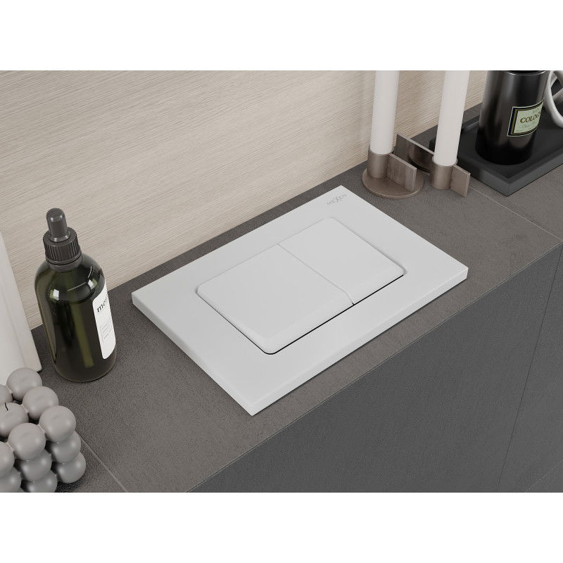 Mexen Fenix 10 XS бутон за промиване, бял матов - 601020