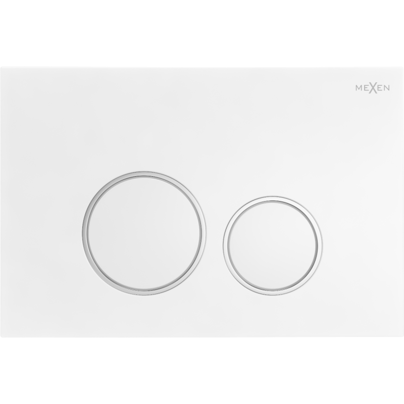 Mexen Fenix 05  бутон за промиване, бял мат - 600520