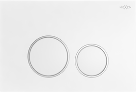 Mexen Fenix 05  бутон за промиване, бял мат - 600520