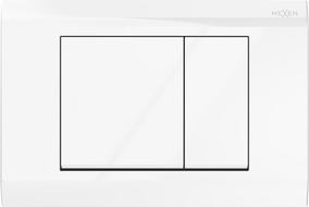 Mexen Fenix 01 бутон за промиване, лъскаво бяло - 600100