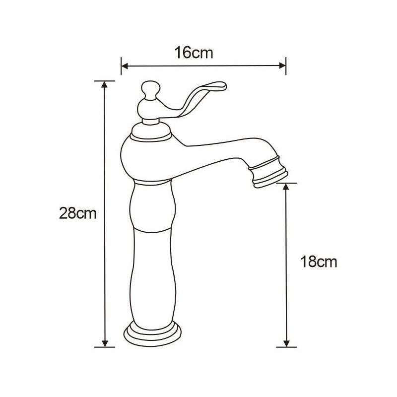 Mexen Vela висока мивка, златна - 744510-50
