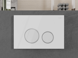 Mexen Fenix 05  бутон за промиване, лъскаво бял - 600500