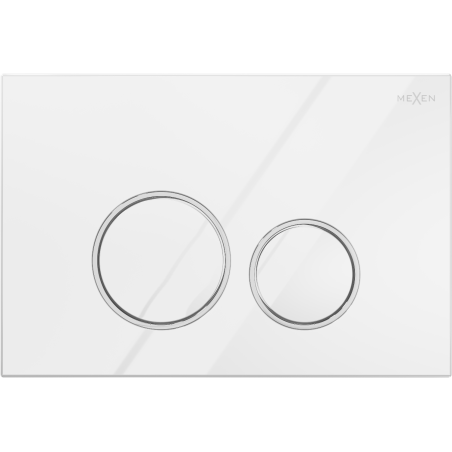 Mexen Fenix 05  бутон за промиване, лъскаво бял - 600500