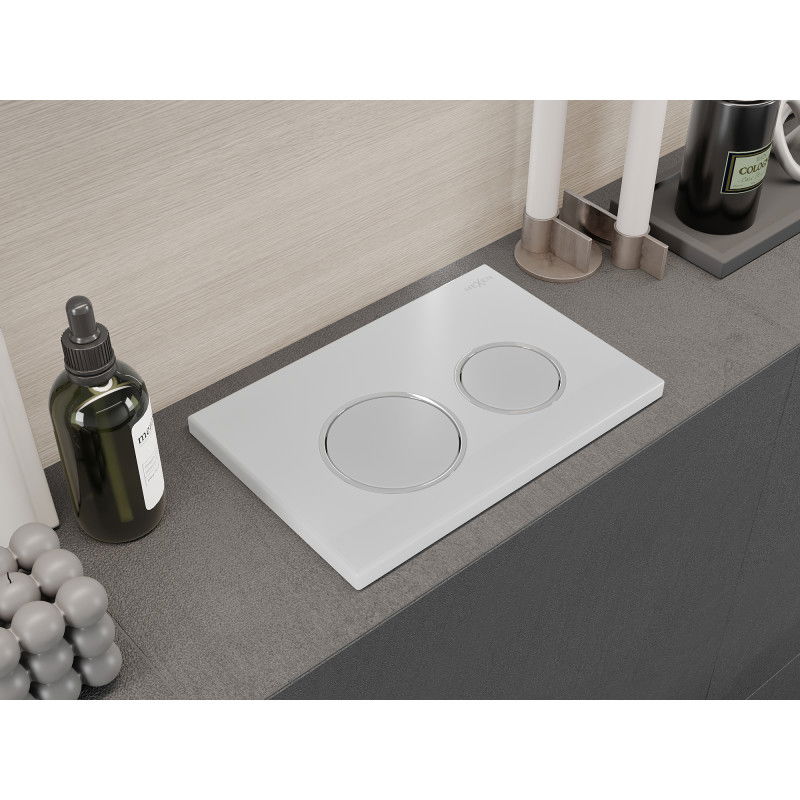 Mexen Fenix 07 XS бутон за промиване, бял лъскав - 600700