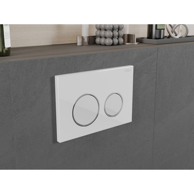 Mexen Fenix 07 XS бутон за промиване, бял лъскав - 600700