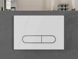 Mexen Fenix 11 бутон за промиване, лъскаво бяло - 601100