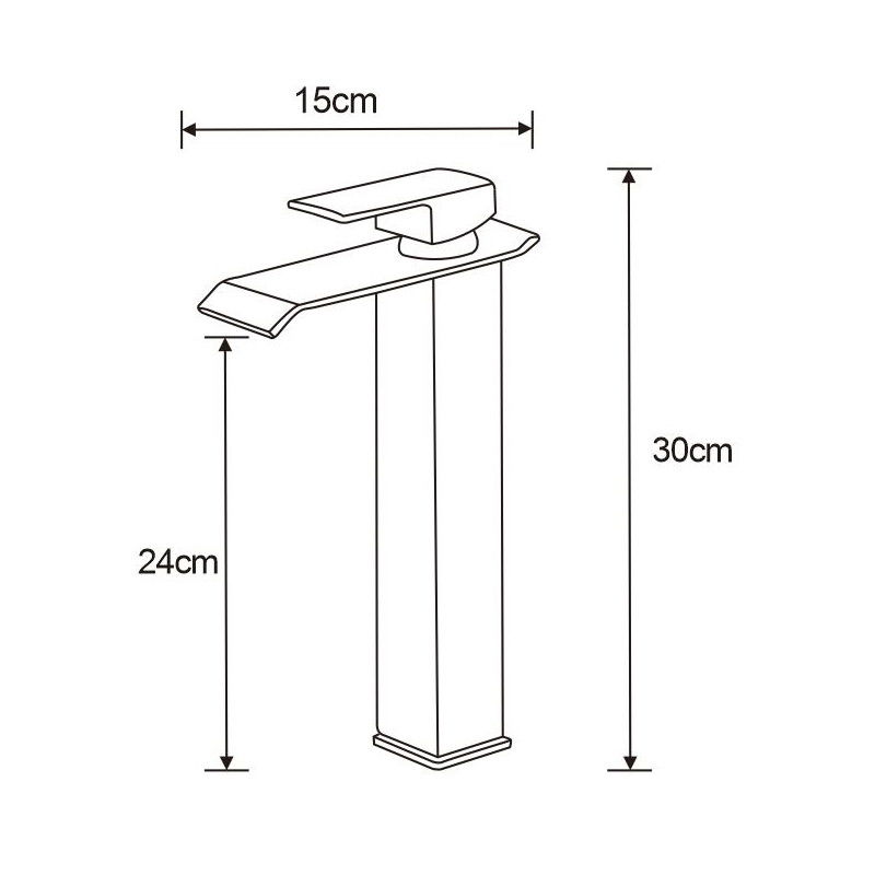 Mexen Apus висока батерия за мивка, хром - 744710-00