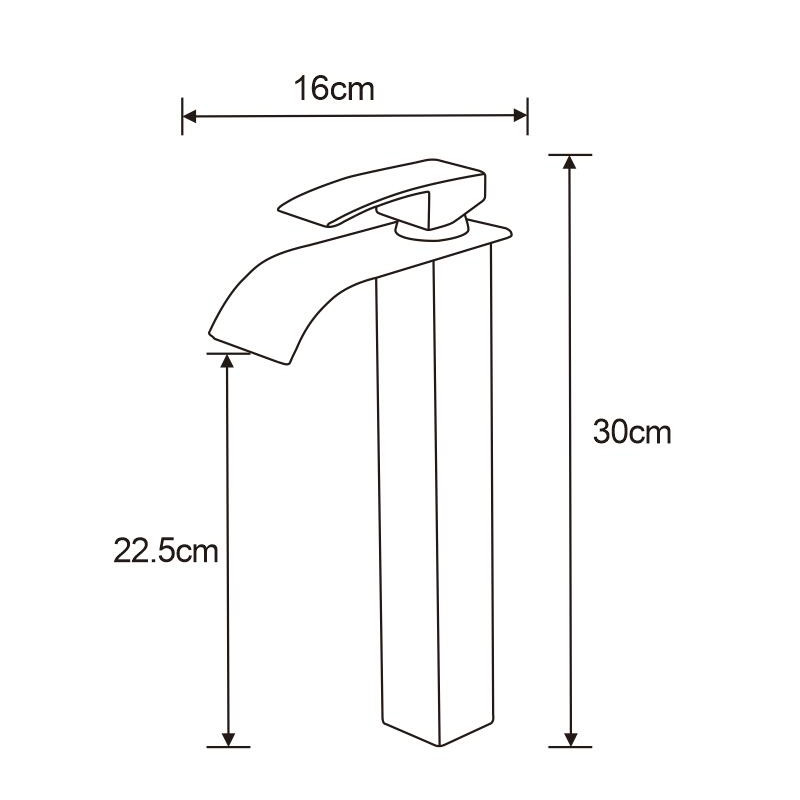 Mexen Aries висока смесителна батерия за умивалник, хром - 744810-00
