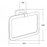 Mexen Asis закачалка за кърпа, черна - 7017632-70