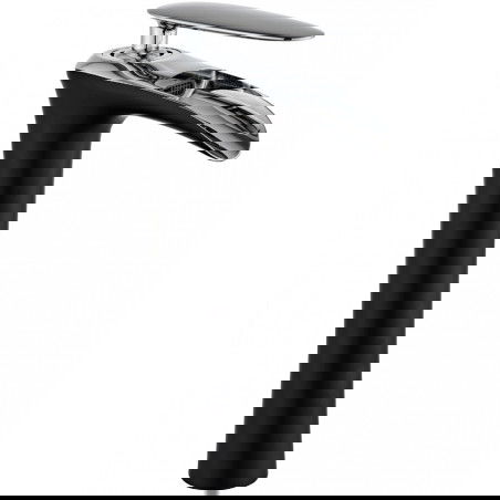 Mexen Lyra висока смесителна батерия за мивка, черен/хром - 745310-07