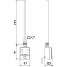 Mexen FA-BG8 електрически нагревател 300 W, бял - W957-0300-20