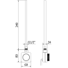 Mexen FA-FD14 електрически нагревател 300 W, черен - W956-0300-70