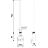 Mexen FA-O 900 W електрически нагревател, черен - W951-0900-70