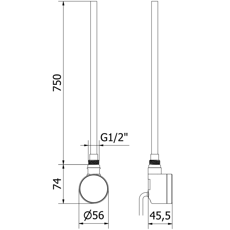 Mexen FA-D22 електрически нагревател 900 W, бял - W955-0900-20