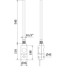 Mexen FA-I електрически нагревател 600 W, черен - W952-0600-70