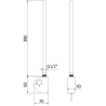 Mexen FA-D електрически нагревател 300 W, черен - W950-0300-70