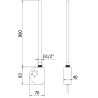 Mexen FA-D електрически нагревател 900 W, бял - W950-0900-20