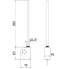 Mexen FA-D електрически нагревател 600 W, черен - W950-0600-70
