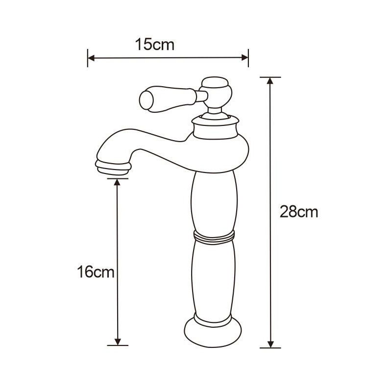 Mexen Draco висока смесителна батерия за мивка, хром - 745410-00