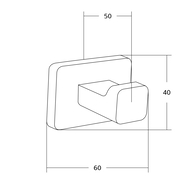 Mexen Asis кука за кърпа, хром - 7017635-00