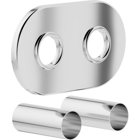 Mexen Uni-Term R двоен скриващ комплект за радиатор, хром - W905-000-01