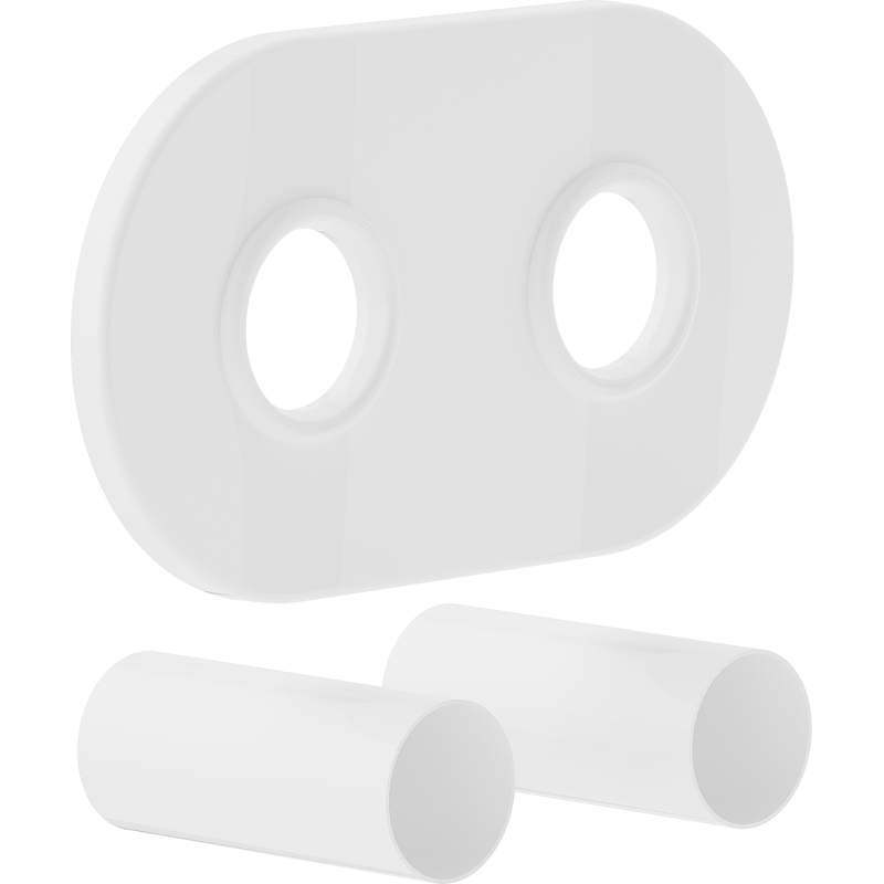 Mexen Uni-Term R двоен маскиращ комплект за радиатор, бял - W905-000-20