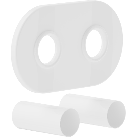 Mexen Uni-Term R двоен маскиращ комплект за радиатор, бял - W905-000-20