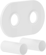 Mexen Uni-Term R двоен маскиращ комплект за радиатор, бял - W905-000-20