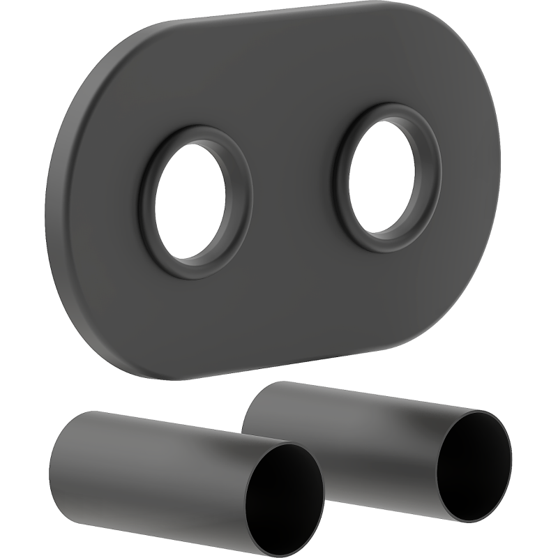 Mexen Uni-Term R двоен комплект за замаскиране на радиатор, антрацит - W905-000-66