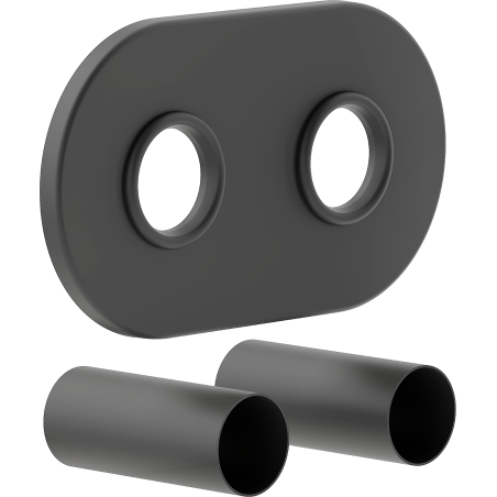 Mexen Uni-Term R двоен комплект за замаскиране на радиатор, антрацит - W905-000-66