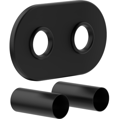 Mexen Uni-Term R двоен маскиращ комплект за радиатор, черен - W905-000-70