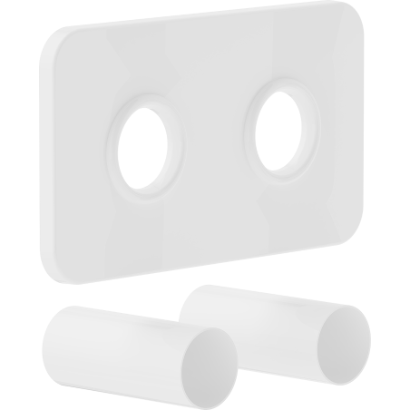 Mexen Uni-Term S комплект за двойно маскиране за радиатор, бял - W910-000-20