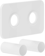 Mexen Uni-Term S комплект за двойно маскиране за радиатор, бял - W910-000-20