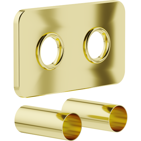 Mexen Uni-Term S двоен покривен комплект за радиатор, златен - W910-000-50