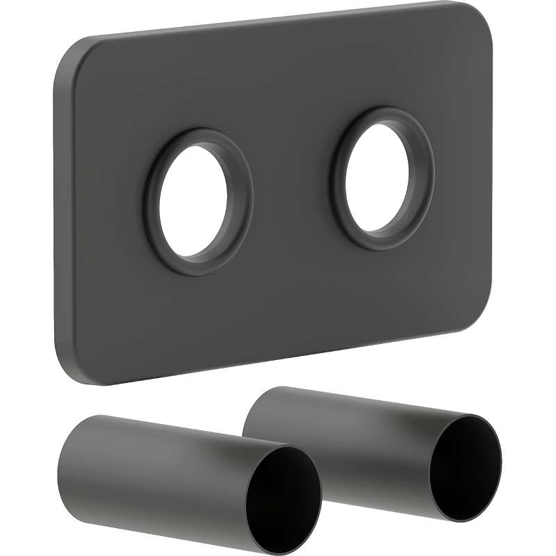 Mexen Uni-Term Двоен камуфлажен комплект за радиатор, антрацит - W910-000-66