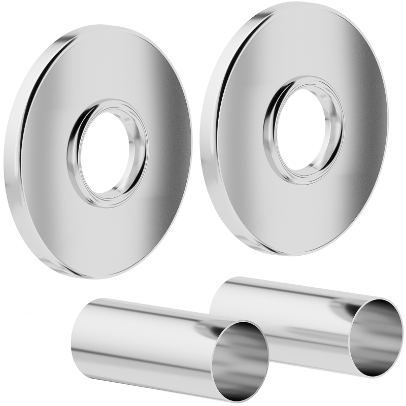 Mexen Uni-Term R единичен маскиращ комплект за радиатор, хром - W904-000-01