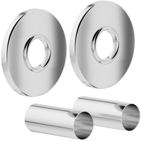 Mexen Uni-Term R единичен маскиращ комплект за радиатор, хром - W904-000-01