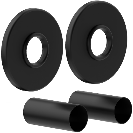 Mexen Uni-Term R единичен комплект за маскиране на радиатор, черен - W904-000-70