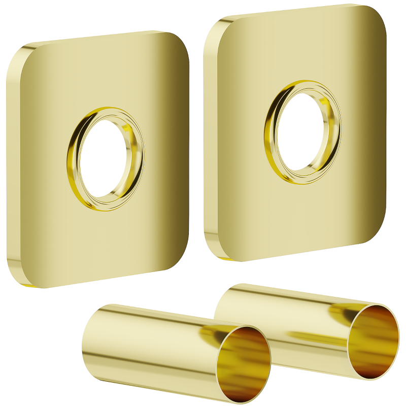 Mexen Uni-Term Единичен комплект за маскиране на радиатор, златен - W909-000-50