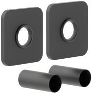 Mexen Uni-Term S единичен комплект за маскиране на радиатор, антрацит - W909-000-66