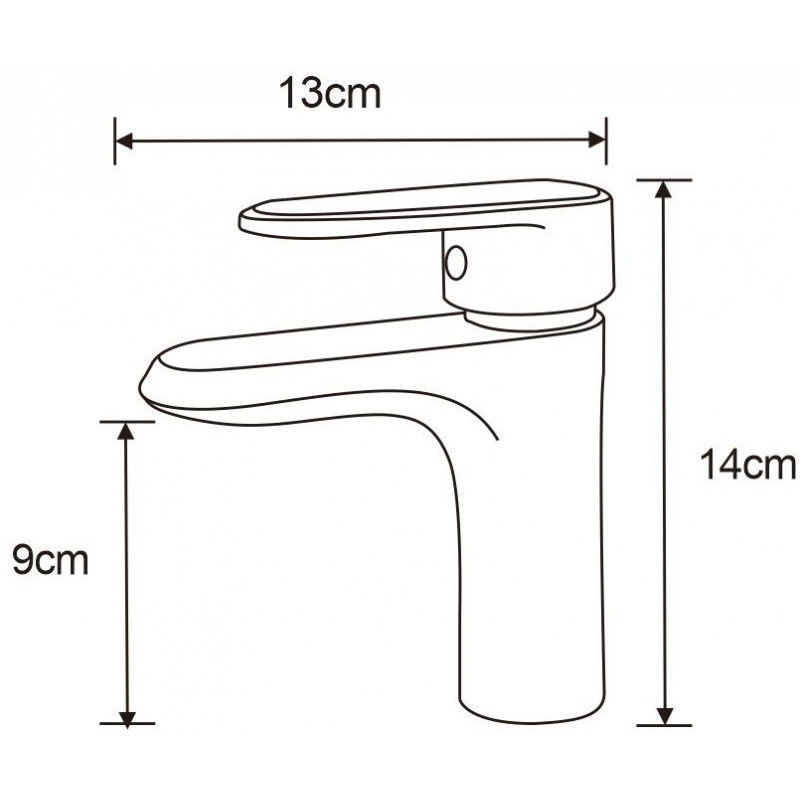 Mexen Alda смесител за мивка, хром - 746100-00