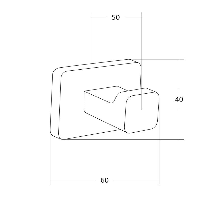 Mexen Asis закачалка за кърпи, златно - 7017635-50