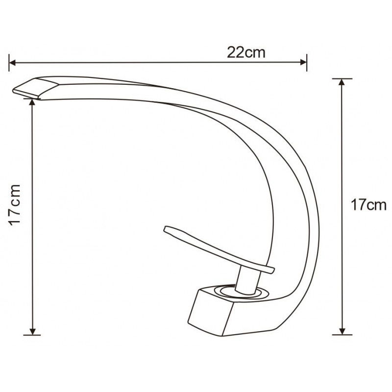 Mexen Lupus батерия за умивалник, черна - 746200-70